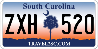 SC license plate ZXH520