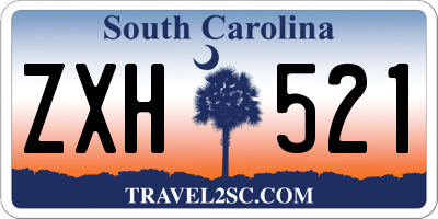 SC license plate ZXH521