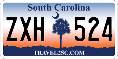 SC license plate ZXH524