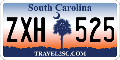 SC license plate ZXH525