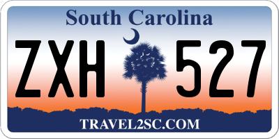 SC license plate ZXH527