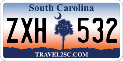 SC license plate ZXH532