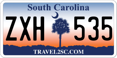 SC license plate ZXH535