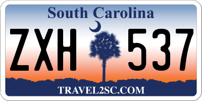 SC license plate ZXH537