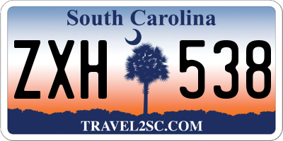 SC license plate ZXH538