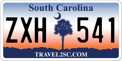 SC license plate ZXH541