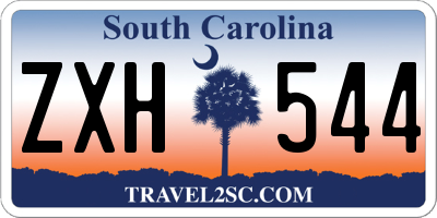 SC license plate ZXH544