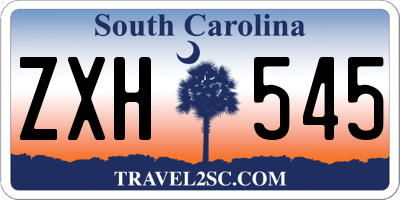 SC license plate ZXH545