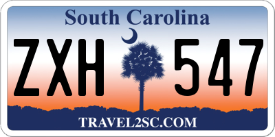 SC license plate ZXH547
