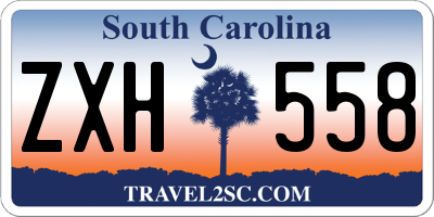 SC license plate ZXH558