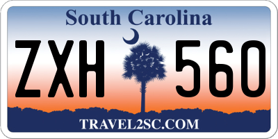 SC license plate ZXH560