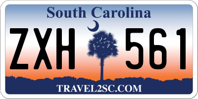 SC license plate ZXH561