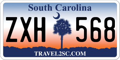 SC license plate ZXH568