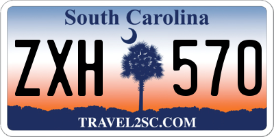 SC license plate ZXH570