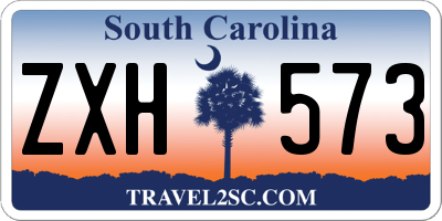 SC license plate ZXH573