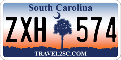 SC license plate ZXH574