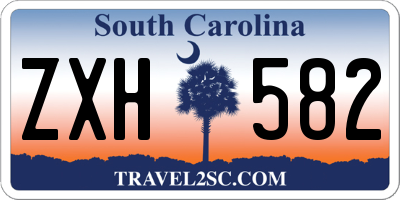 SC license plate ZXH582