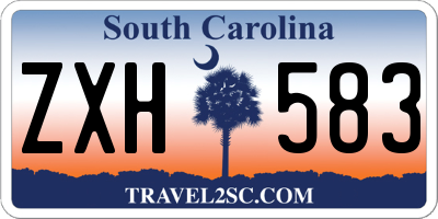SC license plate ZXH583