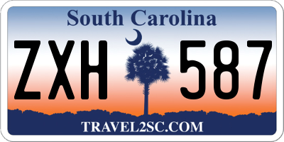 SC license plate ZXH587