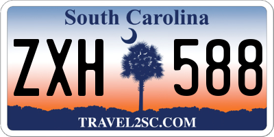 SC license plate ZXH588