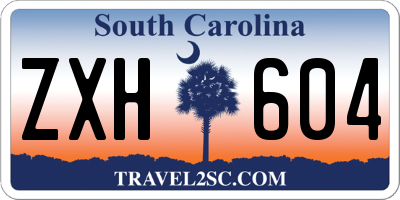 SC license plate ZXH604