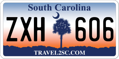 SC license plate ZXH606