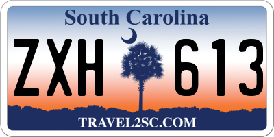 SC license plate ZXH613