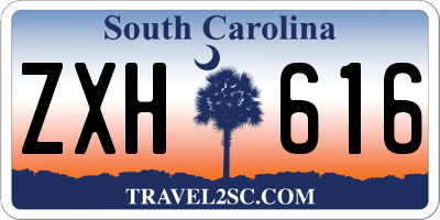 SC license plate ZXH616