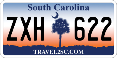 SC license plate ZXH622