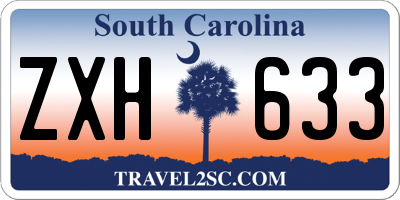 SC license plate ZXH633