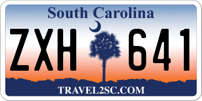 SC license plate ZXH641