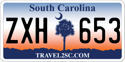 SC license plate ZXH653