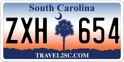 SC license plate ZXH654