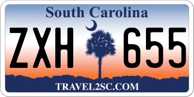 SC license plate ZXH655