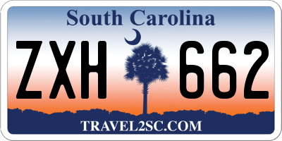 SC license plate ZXH662