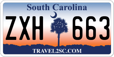 SC license plate ZXH663