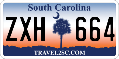 SC license plate ZXH664