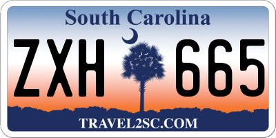 SC license plate ZXH665