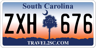 SC license plate ZXH676