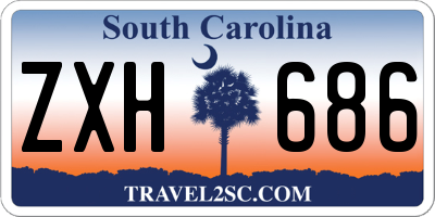 SC license plate ZXH686