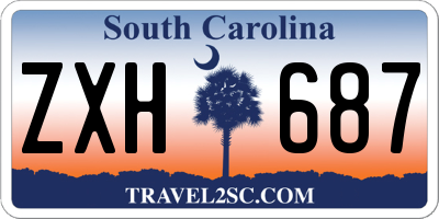 SC license plate ZXH687