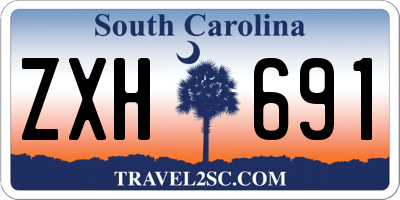 SC license plate ZXH691