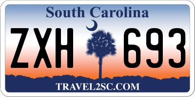 SC license plate ZXH693
