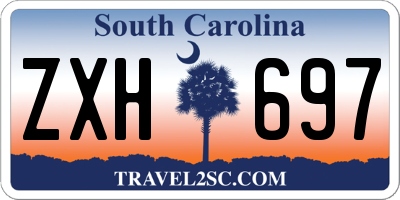 SC license plate ZXH697