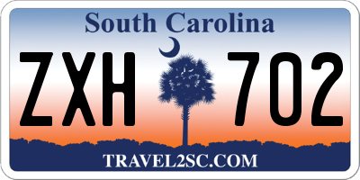 SC license plate ZXH702