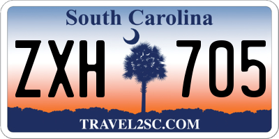 SC license plate ZXH705