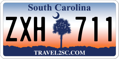 SC license plate ZXH711