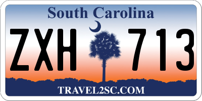 SC license plate ZXH713