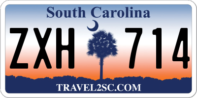 SC license plate ZXH714