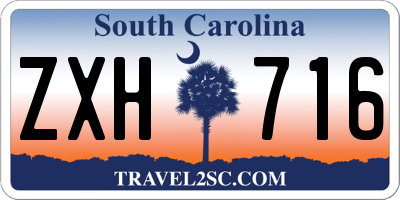 SC license plate ZXH716